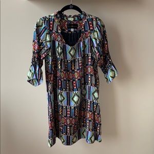 Julie Brown | vintage multi-color printed dress